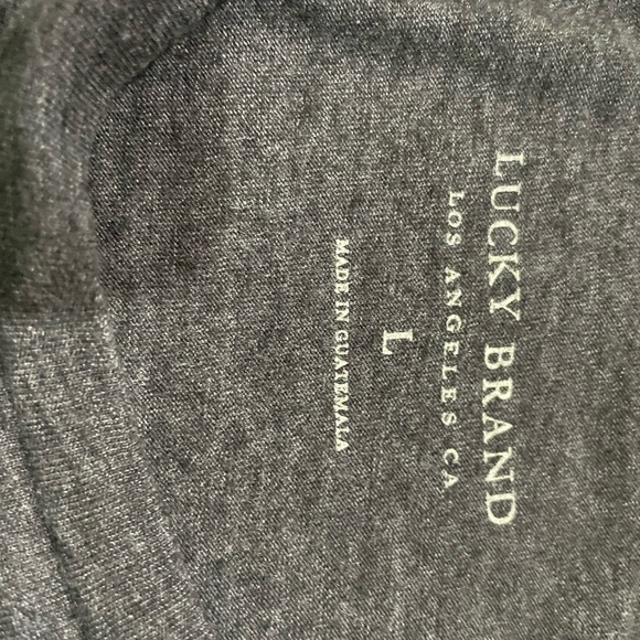 Lucky Brand Women gray elephant tshirt boho - Picture 3 of 3